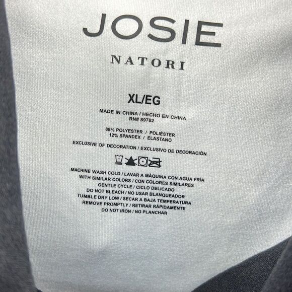 Natori Josie Interlocked Full Zip Hoodie- Purple/Black- Size X-Large- NWT - Picture 4 of 5